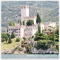 Die Skaliger-Burg in Malcesine skaliger burg, malcesine, gardasee